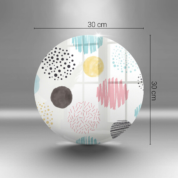 Skärbräda glas unik Målade former