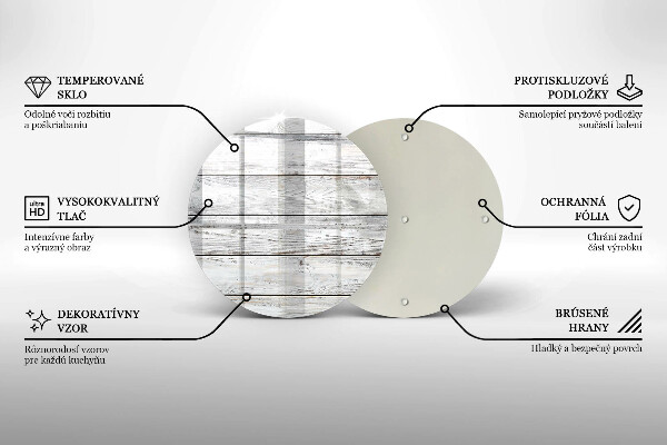 Skärbräda glas unik Ljusa träskivor