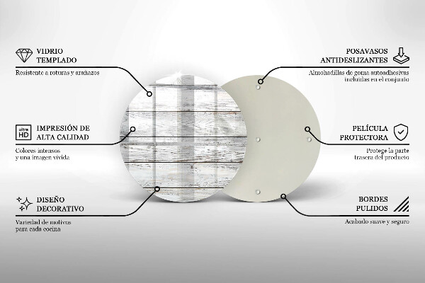 Skärbräda glas unik Ljusa träskivor