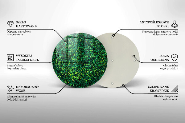 Skärbräda glas unik Plantera med små blad