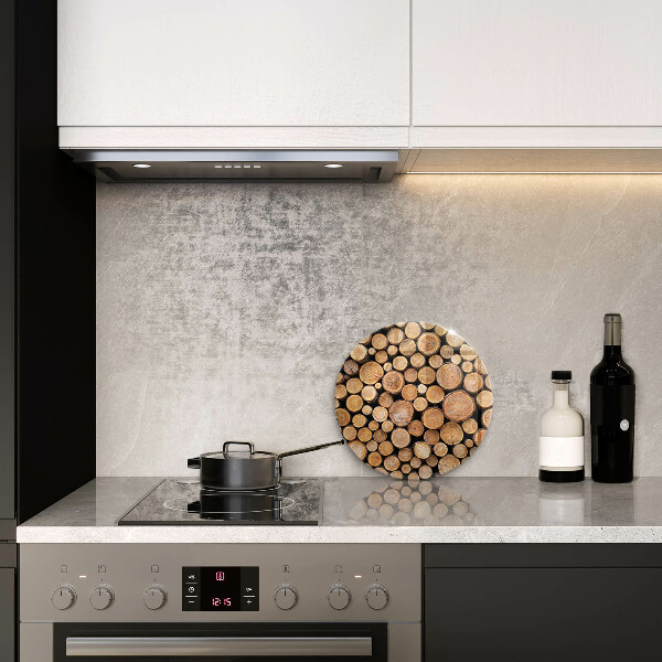 Skärbräda glas unik Trädstammar