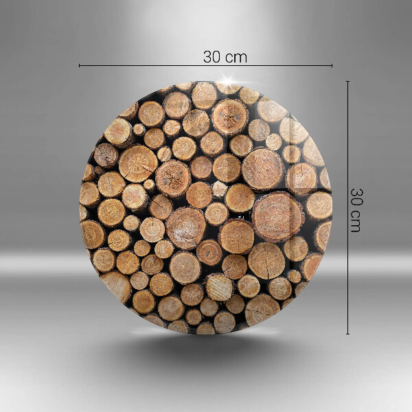 Skärbräda glas unik Trädstammar