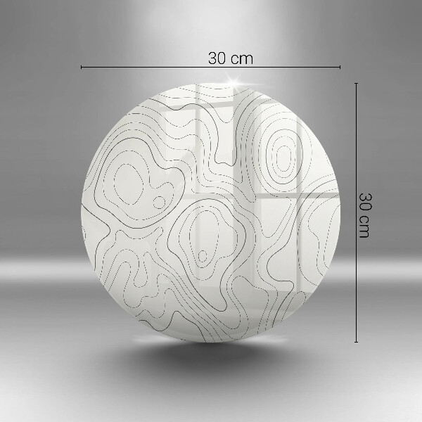 Skärbräda glas unik Line art design