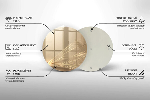 Skärbräda glas unik Modern abstraktion