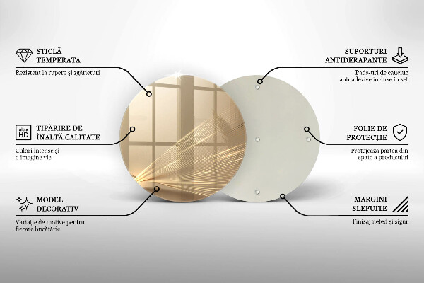Skärbräda glas unik Modern abstraktion