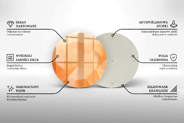 Skärbräda glas unik Geometrisk bakgrund