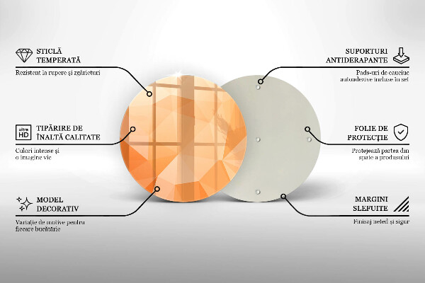 Skärbräda glas unik Geometrisk bakgrund