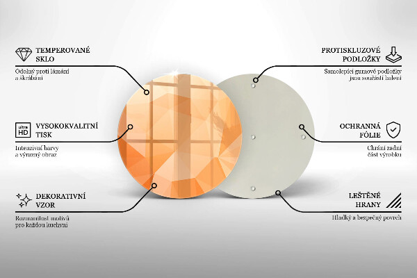 Skärbräda glas unik Geometrisk bakgrund