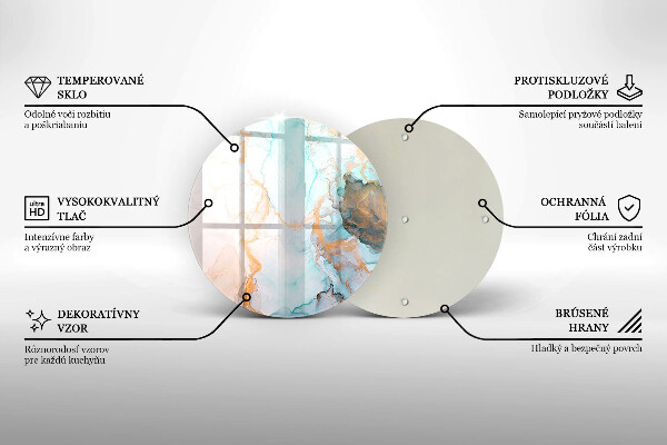 Skärbräda glas unik Marmor abstraktion