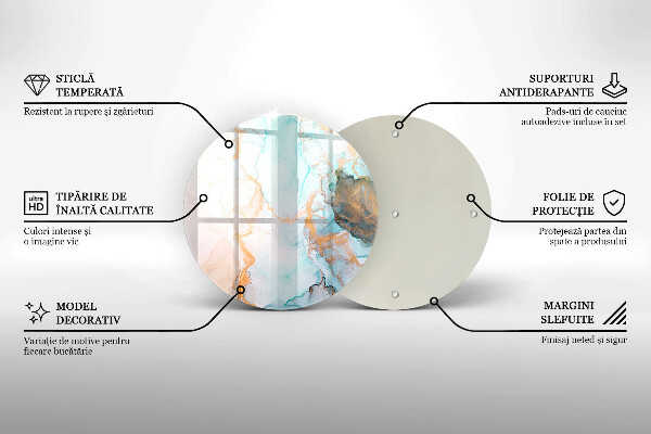Skärbräda glas unik Marmor abstraktion