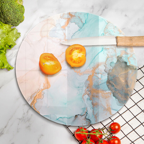 Skärbräda glas unik Marmor abstraktion