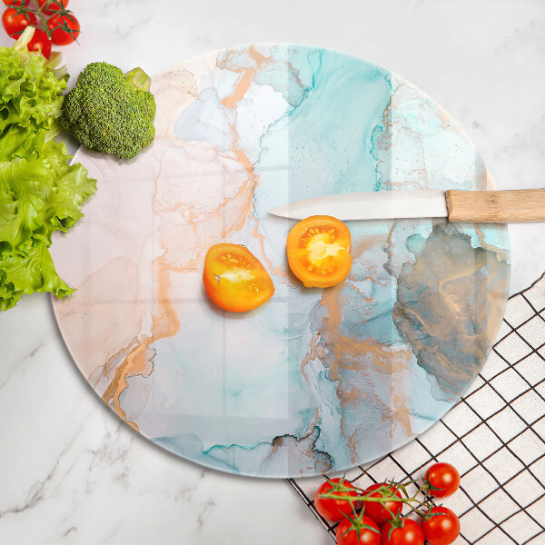 Skärbräda glas unik Marmor abstraktion