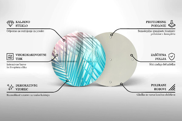 Skärbräda glas unik Pastellblad