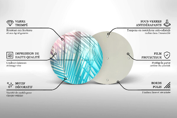 Skärbräda glas unik Pastellblad