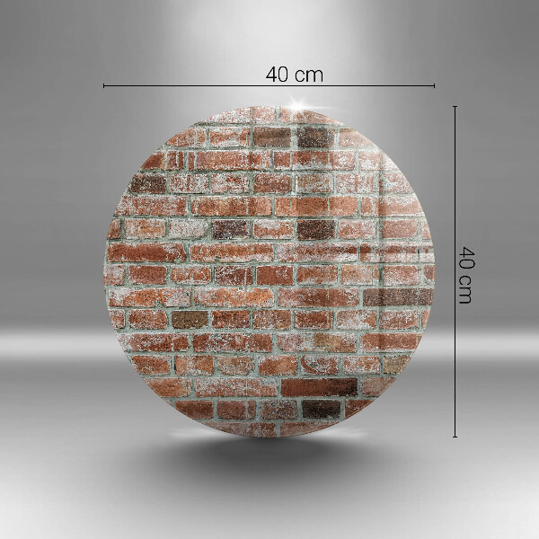 Skärbräda glas unik Gammal tegelvägg