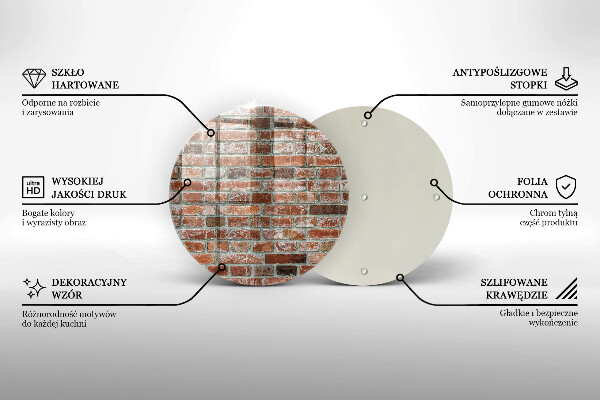 Skärbräda glas unik Gammal tegelvägg