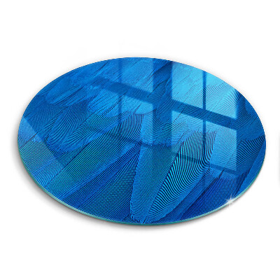 Skärbräda glas unik Fågelfjädrar