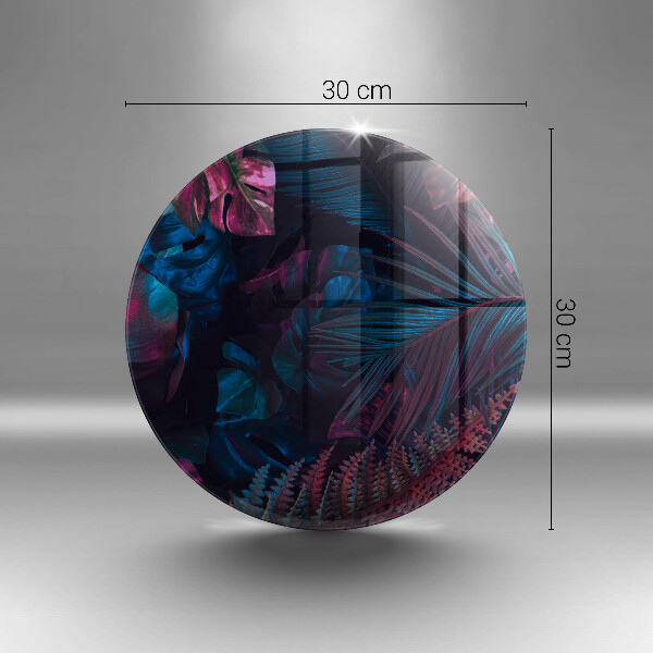 Skärbräda glas unik Mörk djungel