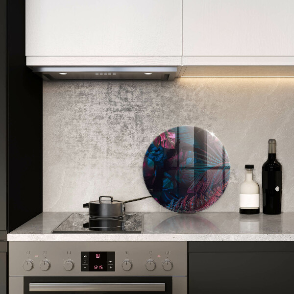 Skärbräda glas unik Mörk djungel