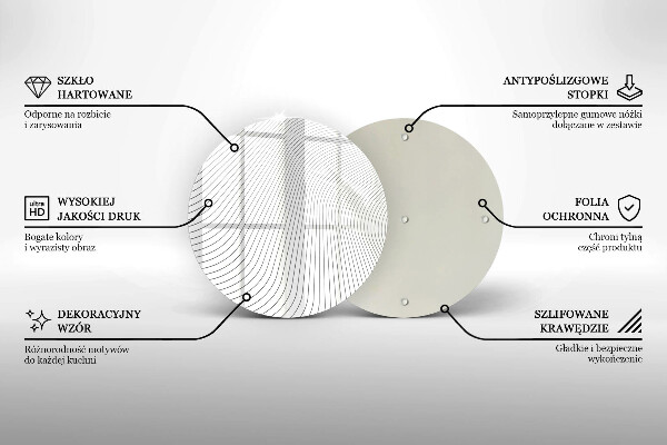 Skärbräda glas unik Modernt linjemönster