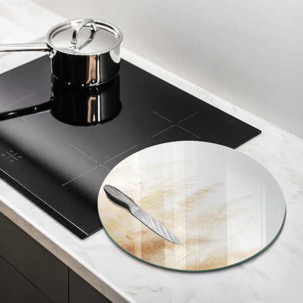 Skärbräda glas unik Pampas gräs