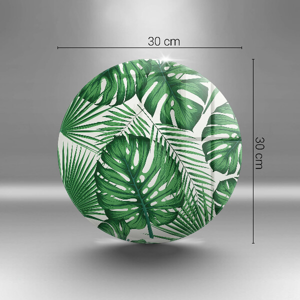 Skärbräda glas unik Monstera lämnar