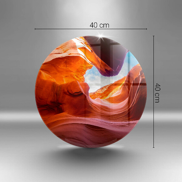 Skärbräda glas unik Canyon rock landskap