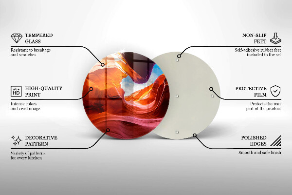 Skärbräda glas unik Canyon rock landskap