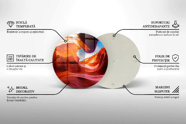 Skärbräda glas unik Canyon rock landskap