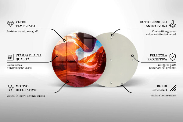 Skärbräda glas unik Canyon rock landskap