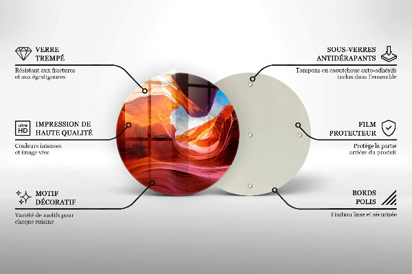 Skärbräda glas unik Canyon rock landskap