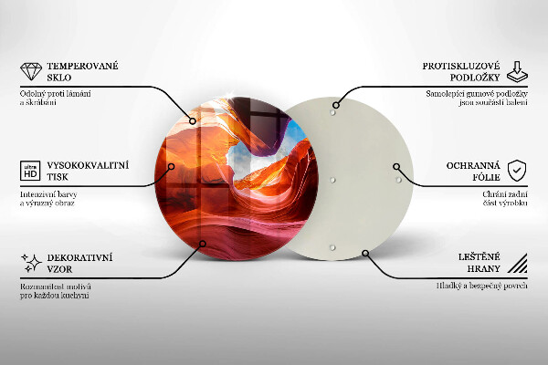 Skärbräda glas unik Canyon rock landskap