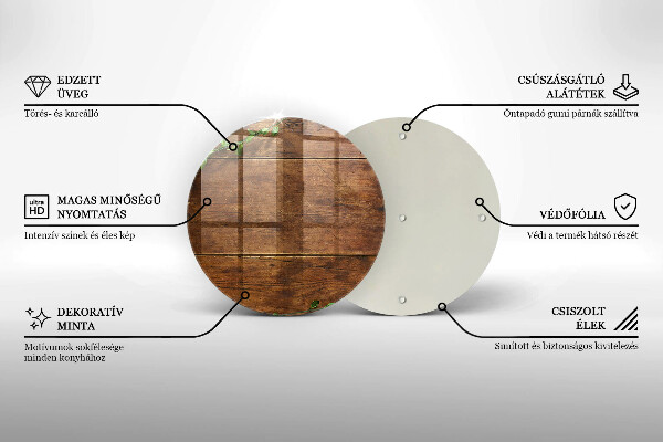 Skärbräda glas unik Träskivor och löv