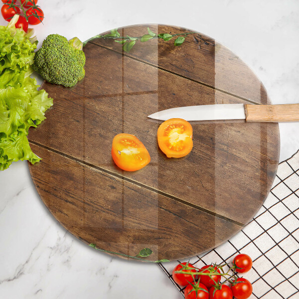 Skärbräda glas unik Träskivor och löv