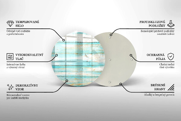 Skärbräda glas unik Vintage träskivor