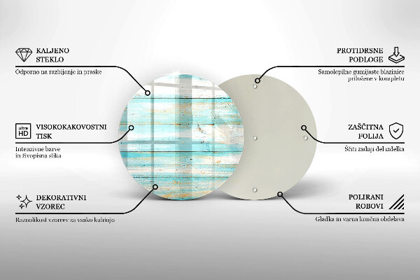 Skärbräda glas unik Vintage träskivor