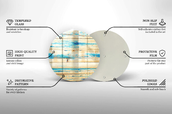Skärbräda glas unik Retro träskivor