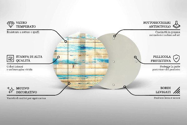 Skärbräda glas unik Retro träskivor