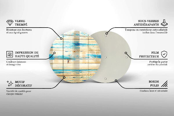 Skärbräda glas unik Retro träskivor