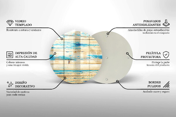Skärbräda glas unik Retro träskivor