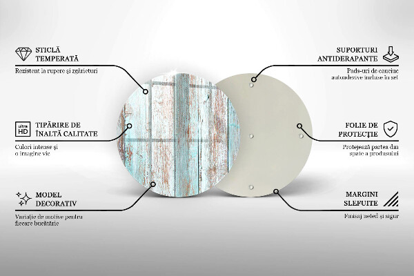 Skärbräda glas unik Gamla vintagebrädor