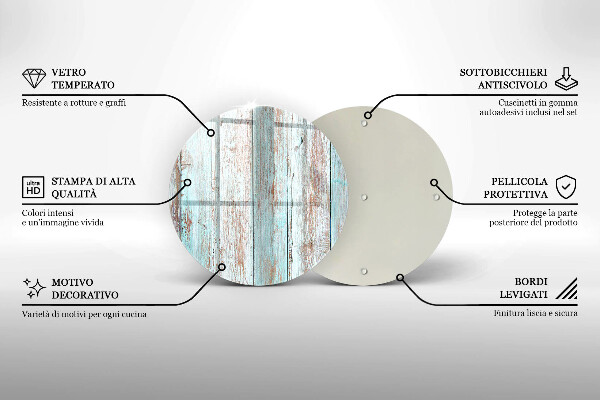 Skärbräda glas unik Gamla vintagebrädor