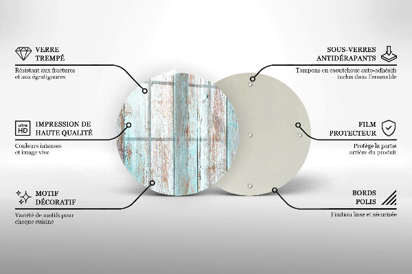 Skärbräda glas unik Gamla vintagebrädor