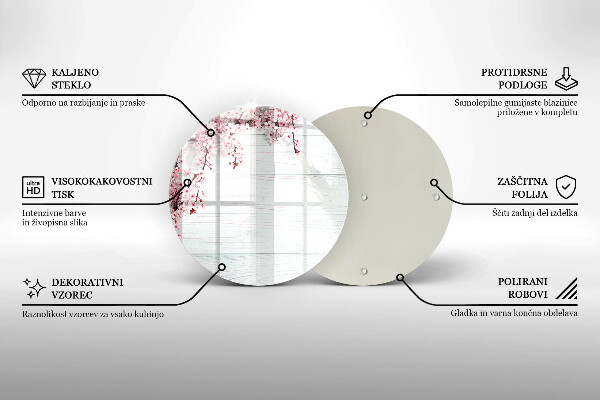 Skärbräda glas unik Blommor på brädorna