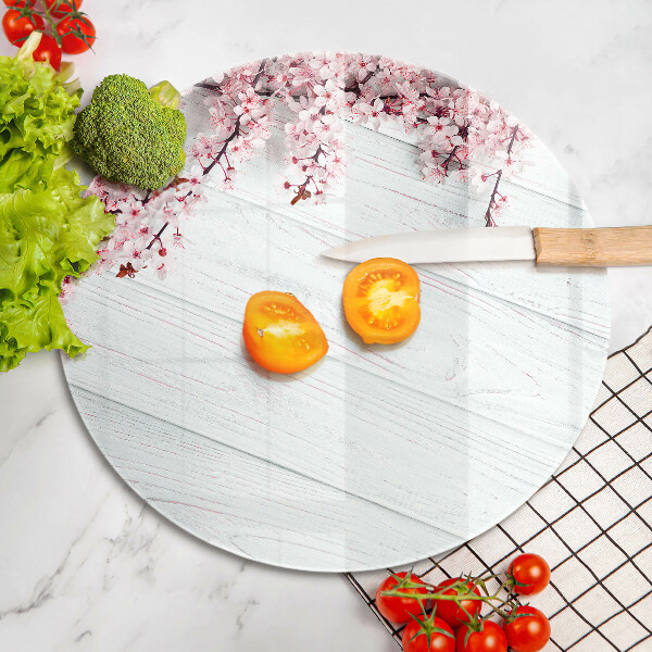 Skärbräda glas unik Blommor på brädorna