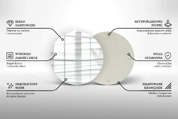 Skärbräda glas unik Modern struktur