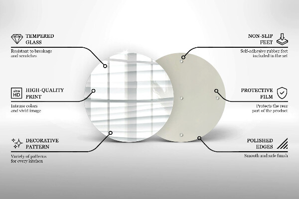 Skärbräda glas unik Modern struktur
