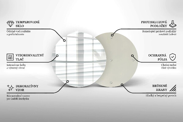 Skärbräda glas unik Modern struktur
