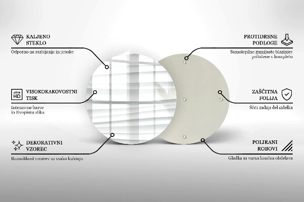 Skärbräda glas unik Modern struktur