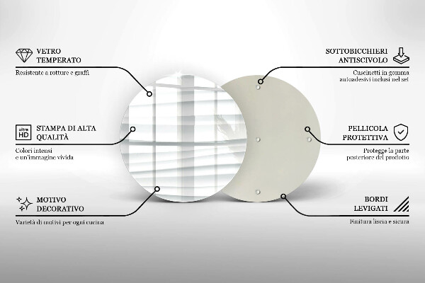 Skärbräda glas unik Modern struktur
